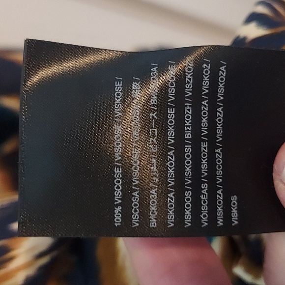 FARM Rio Women's Pineapple Ikat Raglan Sleeve Mini Dress Size Large - Picture 15 of 16